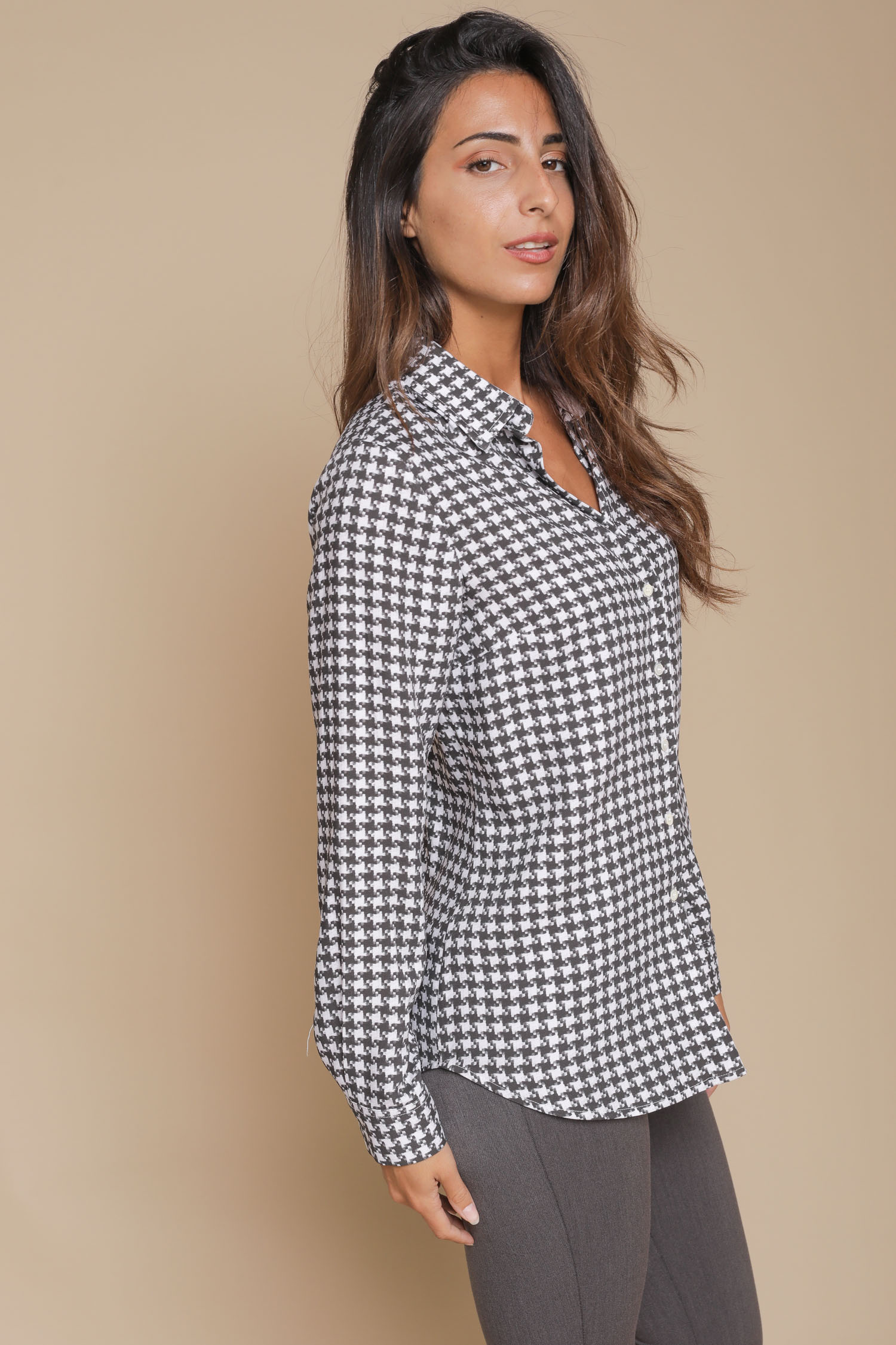 Camicia pied hot sale de poule