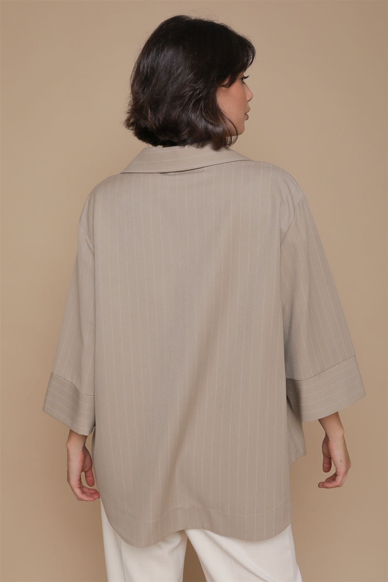 BLUSA GESSATA da donna - BEIGE - Paquito Pronto Moda Online Shop - 5