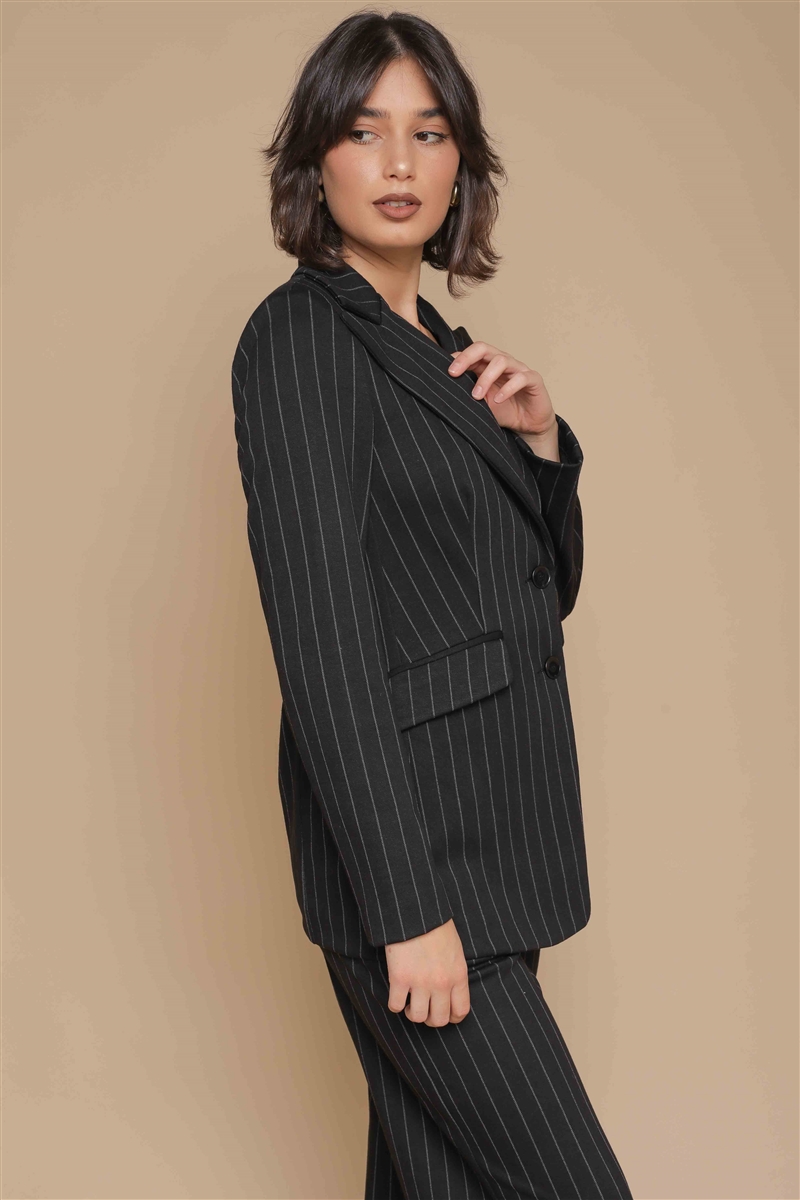 BLAZER GESSATO da donna - NERO - Paquito Pronto Moda Online Shop - 4