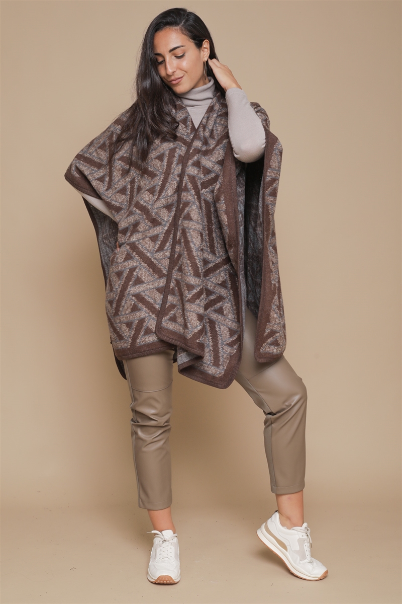PONCHO FANTASIA for women - MORO - Paquito Pronto Moda Shop Online