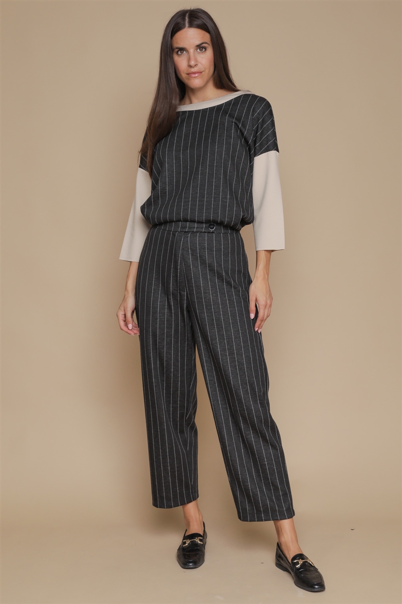 PANTALONE GESSATO da donna - UNICA - Paquito Pronto Moda Shop Online