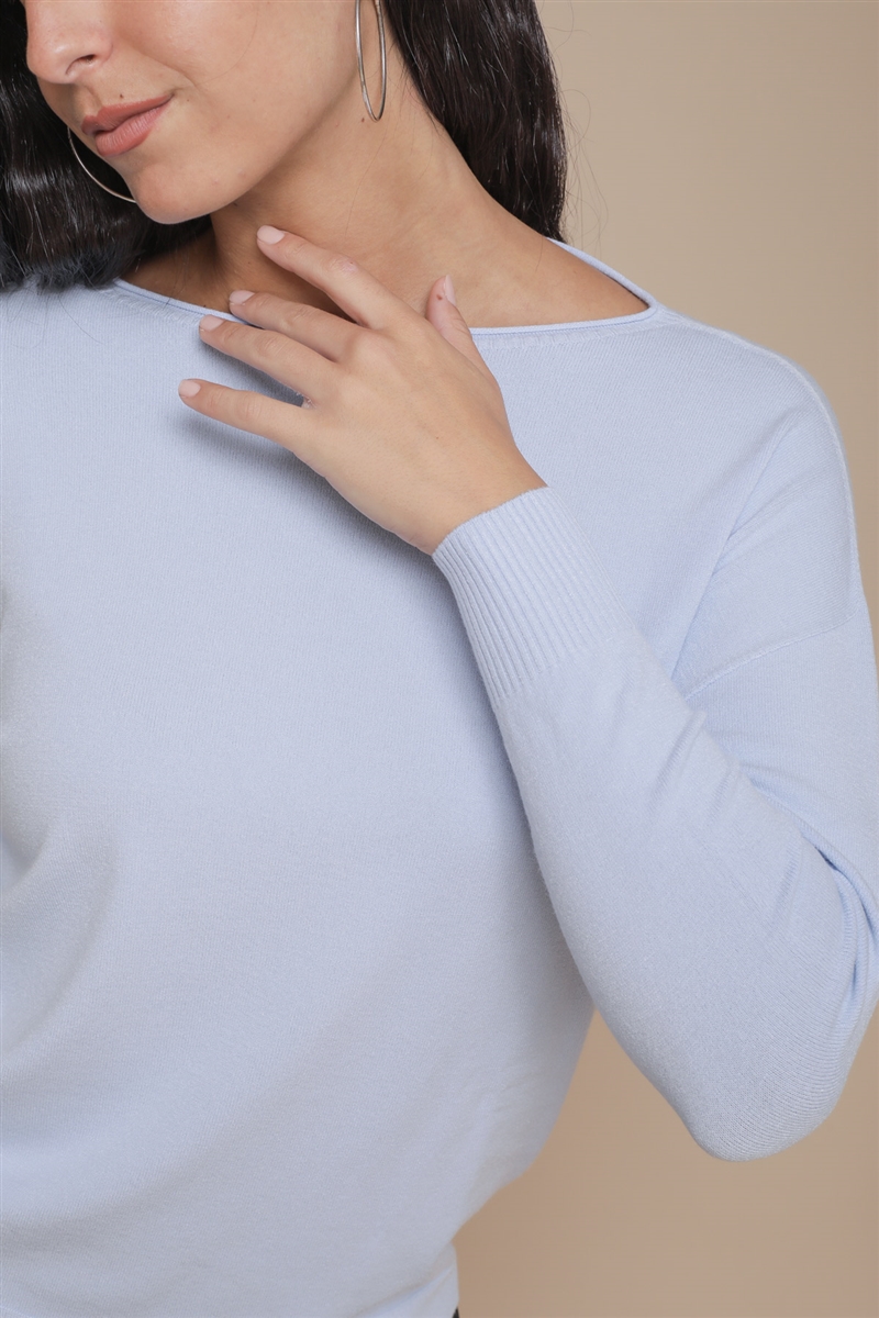 MAGLIA IN VISCOSA da donna - AZZURRO - Paquito Pronto Moda Shop Online