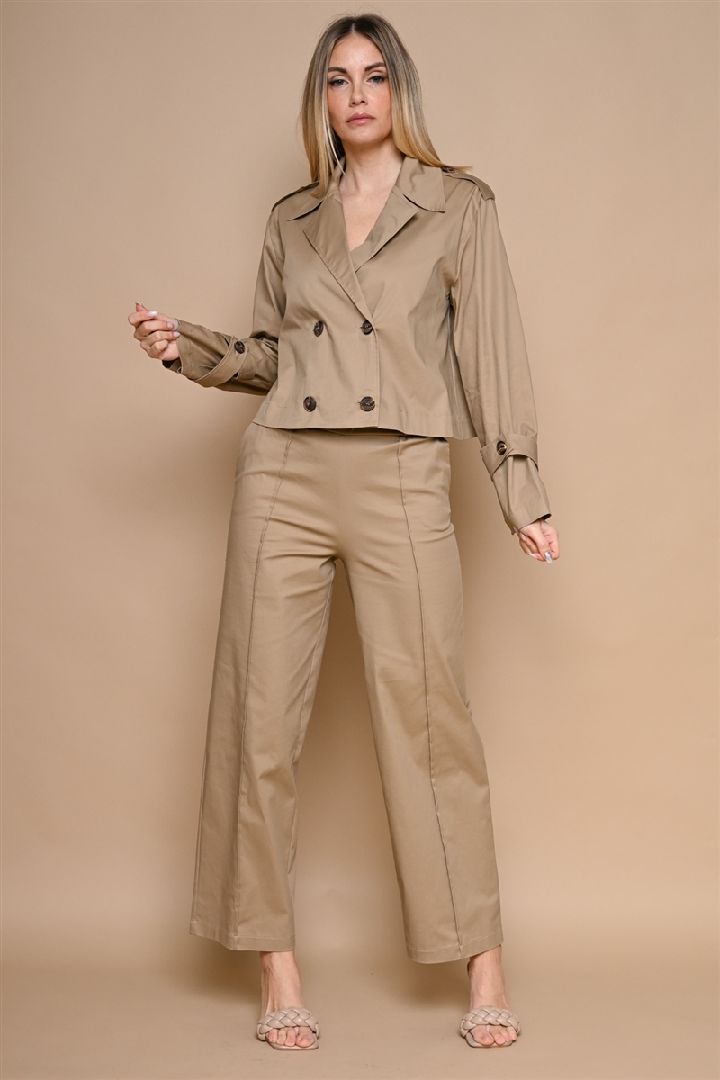 TRENCH CORTO da donna - CAMMELLO - Paquito Pronto Moda Online Shop - 3