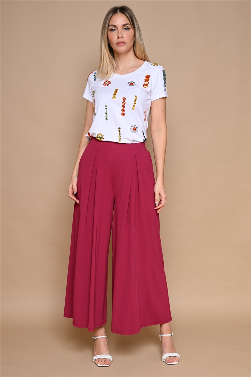 T-SHIRT CON STRASS da donna - BIANCO - Paquito Pronto Moda Online Shop - 3