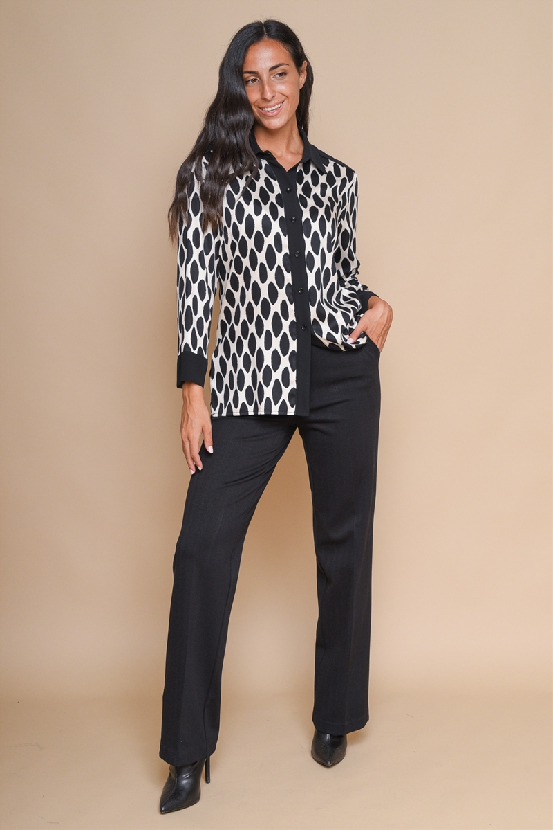 CAMICIA A POIS IN VISCOSA da donna - UNICA - Paquito Pronto Moda Shop Online