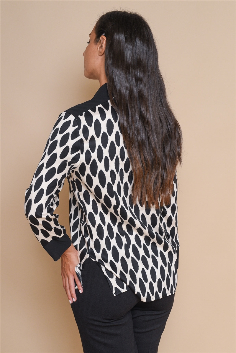 CAMICIA A POIS IN VISCOSA da donna - UNICA - Paquito Pronto Moda Online Shop - 5