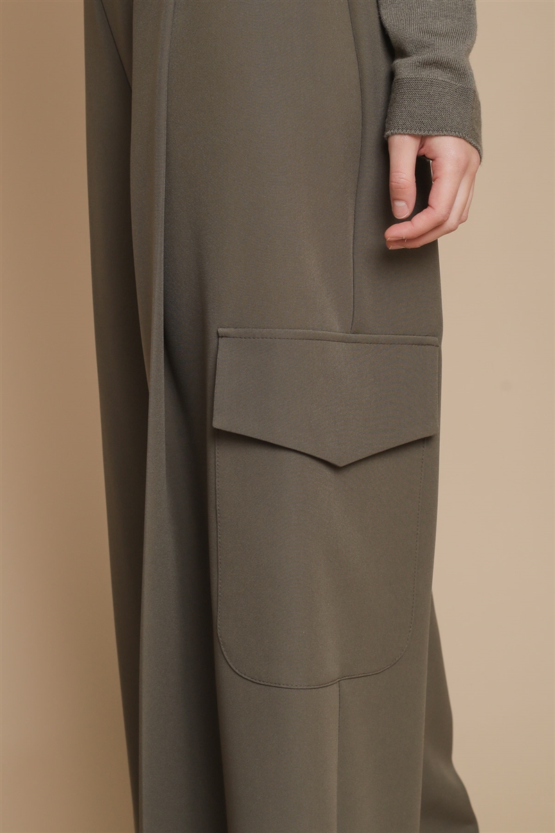 PANTALONI CARGO WIDE LEG da donna - MILITARE - Paquito Pronto Moda Shop Online