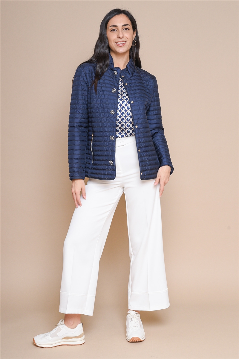 GIACCA CON BOTTONI GIOIELLO for women - BLUE - Paquito Pronto Moda Shop Online