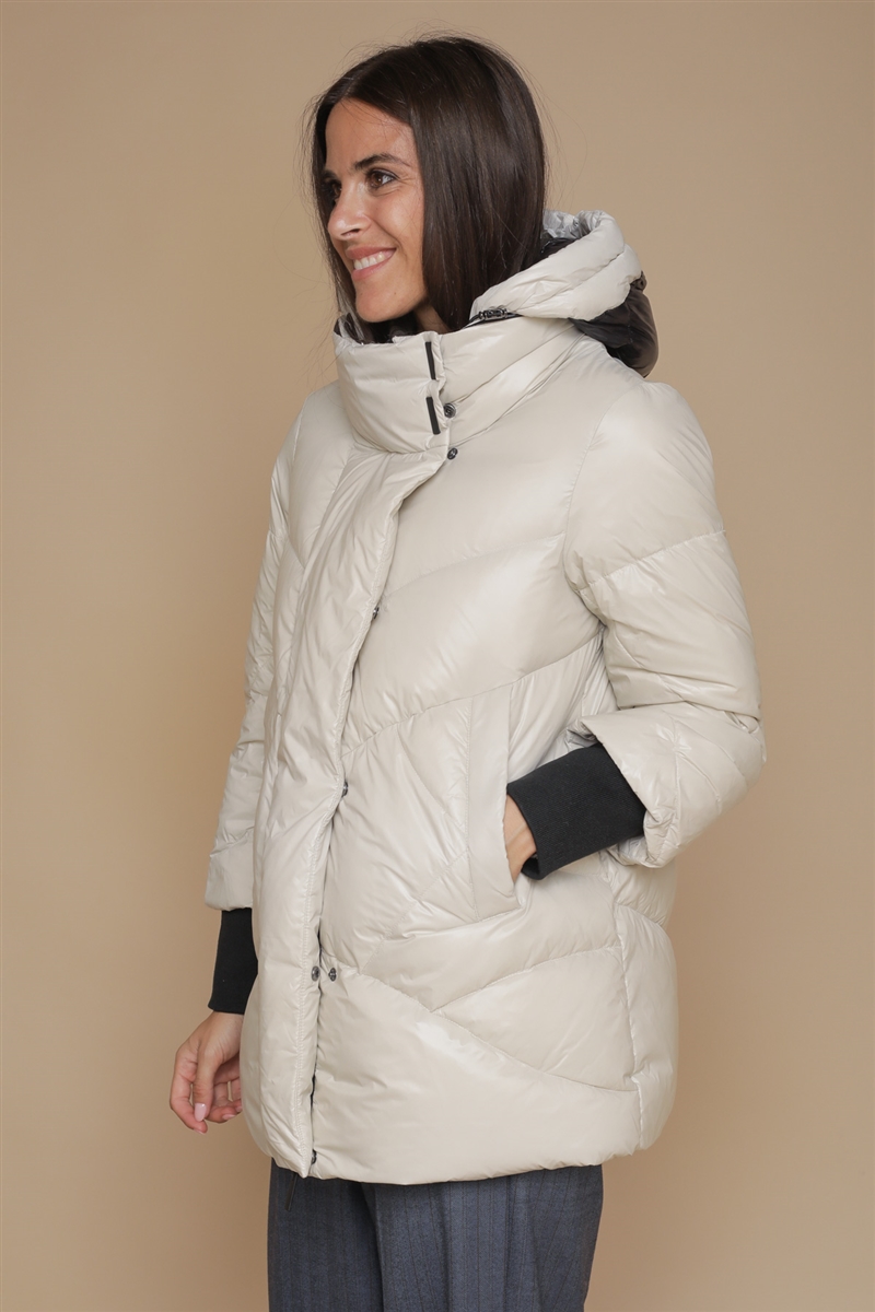 GIUBOTTO IN VERA PIUMA for women - GHIACCIO - Paquito Pronto Moda Online Shop - 4