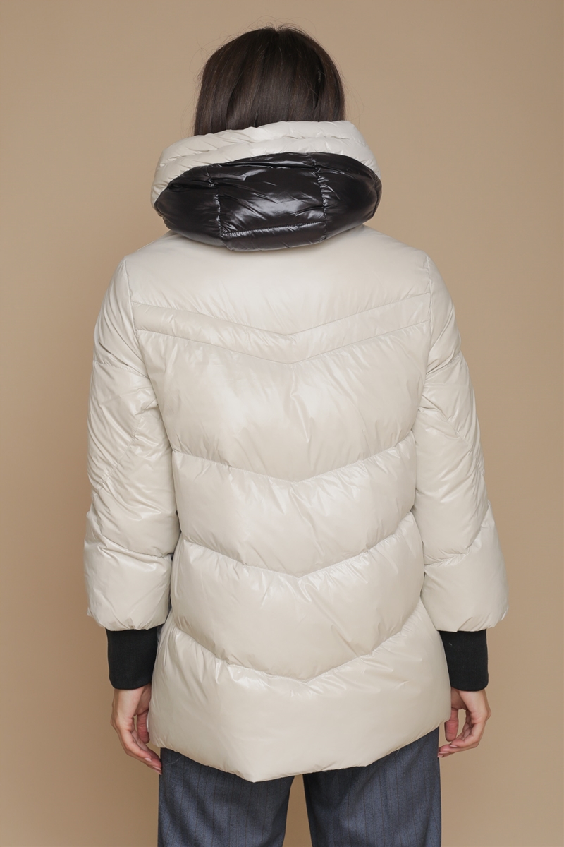 GIUBOTTO IN VERA PIUMA for women - GHIACCIO - Paquito Pronto Moda Online Shop - 5